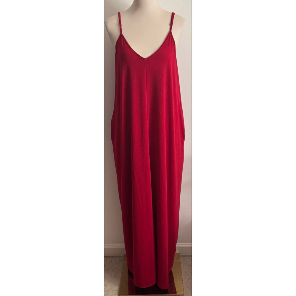 Women's ZENANA PREMIUM Red Maxi Dress XL